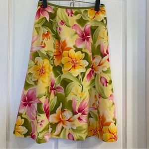 Floral multi colored skirt